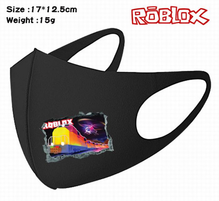 Roblox-2A Black Anime color printing windproof dustproof breathable mask price for 5 pcs