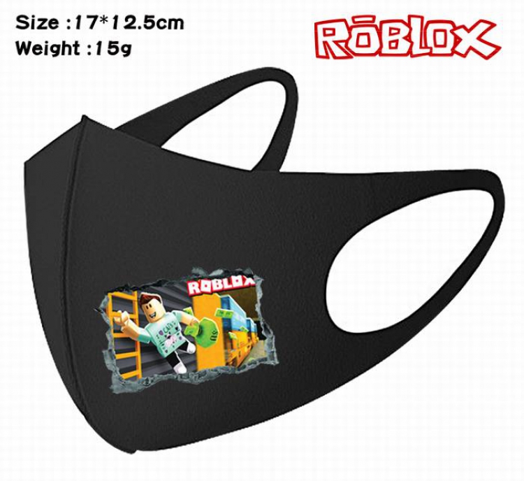Roblox-3A Black Anime color printing windproof dustproof breathable mask price for 5 pcs