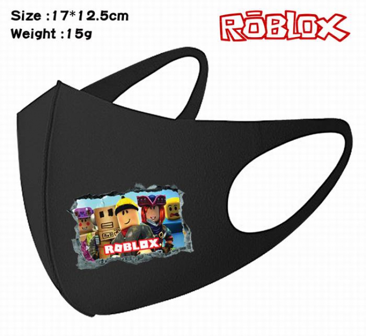 Roblox-5A Black Anime color printing windproof dustproof breathable mask price for 5 pcs