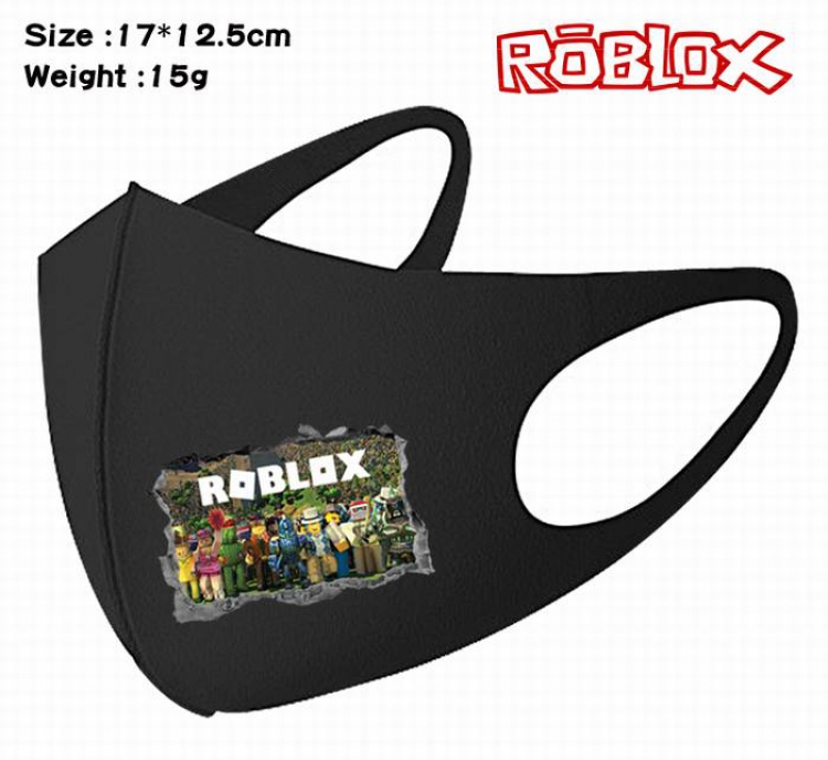Roblox-9A Black Anime color printing windproof dustproof breathable mask price for 5 pcs