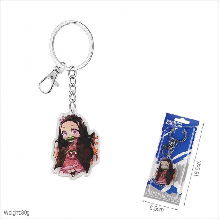 Demon Slayer Kimets Kamado Nezuko Acrylic Keychain pendant price for 5 pcs