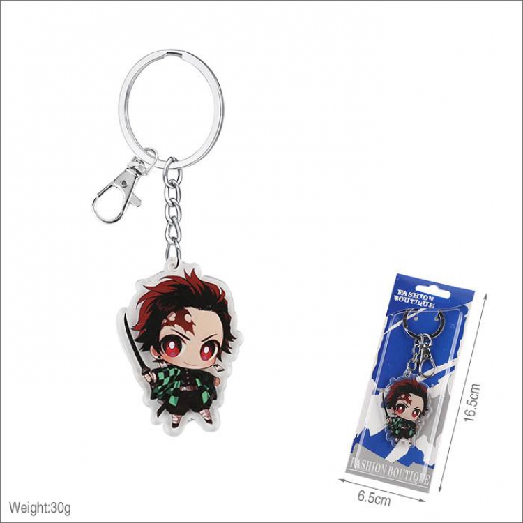 Demon Slayer Kimets Kamado Tanjirou Acrylic Keychain pendant price for 5 pcs