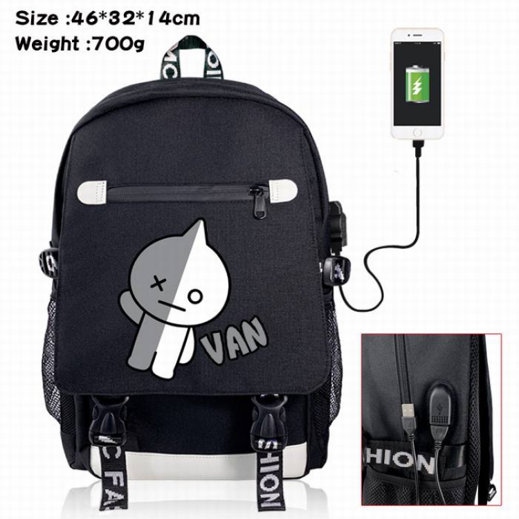 BTS-11A Black Color data cable Backpack