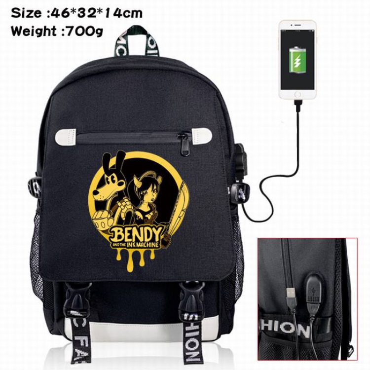 Bendy-14A Black Color data cable Backpack