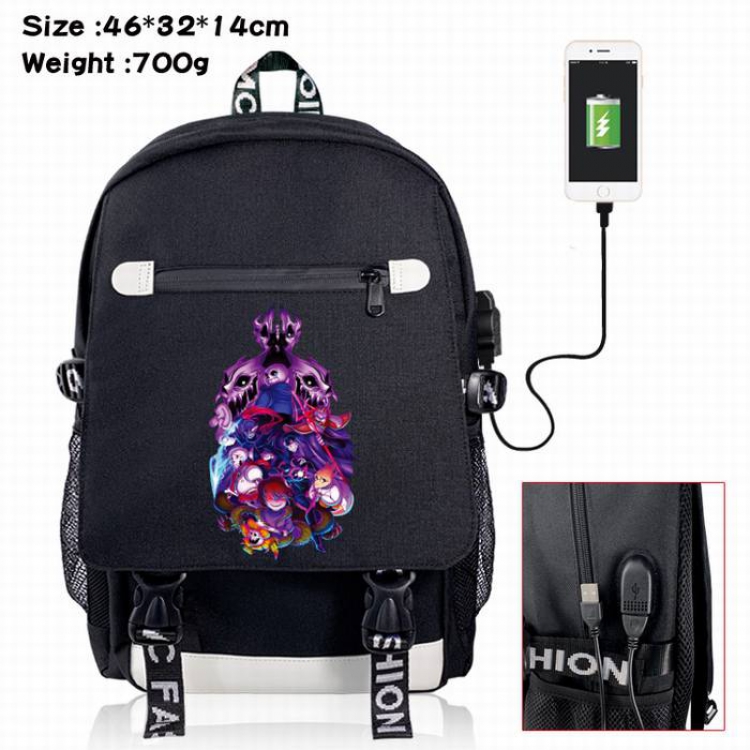 Undertale-3A Black Color data cable Backpack