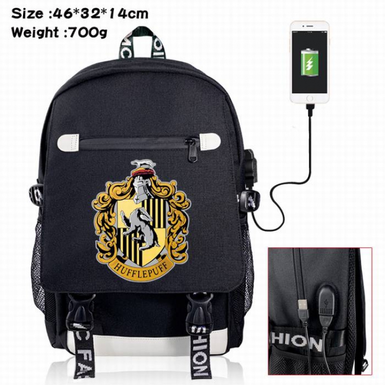 Harry Potter-6A Black Color data cable Backpack
