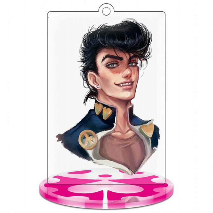 JoJos Bizarre Adventure Higashikata Rectangular Small Standing Plates acrylic keychain pendant 9-10CM