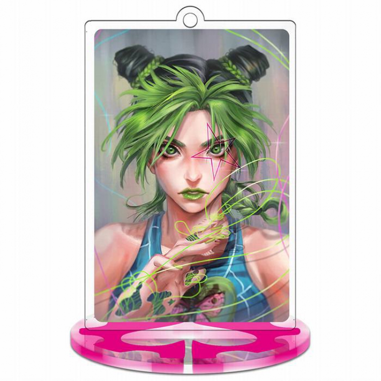 JoJos Bizarre Adventure Kuujou Rectangular Small Standing Plates acrylic keychain pendant 9-10CM