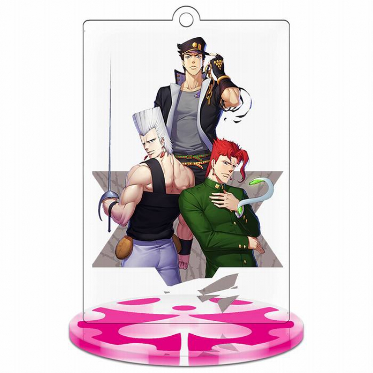 JoJos Bizarre Adventure Stardus Rectangular Small Standing Plates acrylic keychain pendant 9-10CM Style B