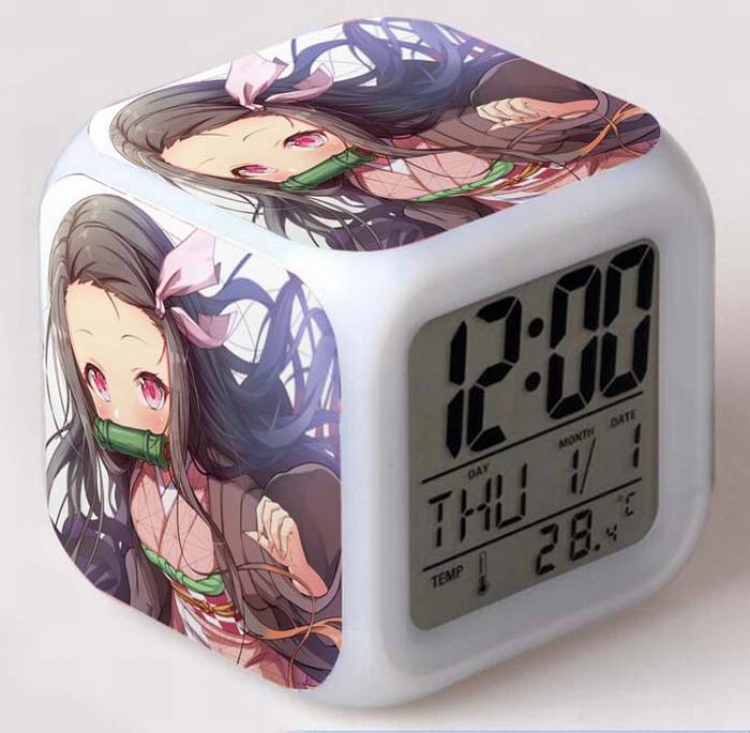 Demon Slayer Kimets-1 Colorful Mood Discoloration Boxed Alarm clock