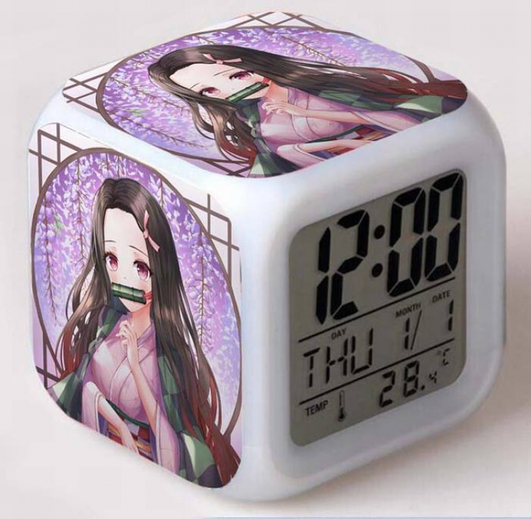 Demon Slayer Kimets-20 Colorful Mood Discoloration Boxed Alarm clock