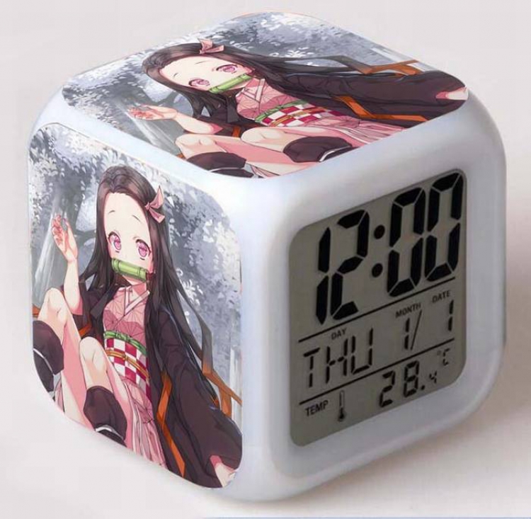 Demon Slayer Kimets-21 Colorful Mood Discoloration Boxed Alarm clock