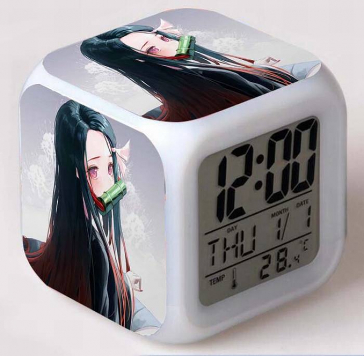 Demon Slayer Kimets-3 Colorful Mood Discoloration Boxed Alarm clock