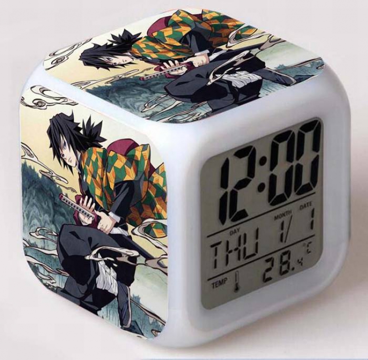 Demon Slayer Kimets-6 Colorful Mood Discoloration Boxed Alarm clock