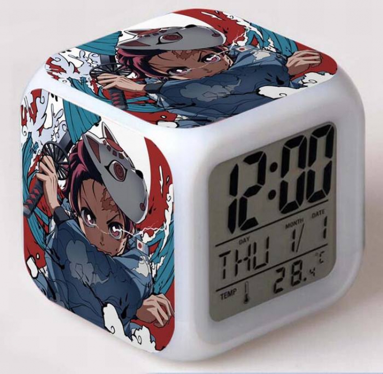 Demon Slayer Kimets-9 Colorful Mood Discoloration Boxed Alarm clock