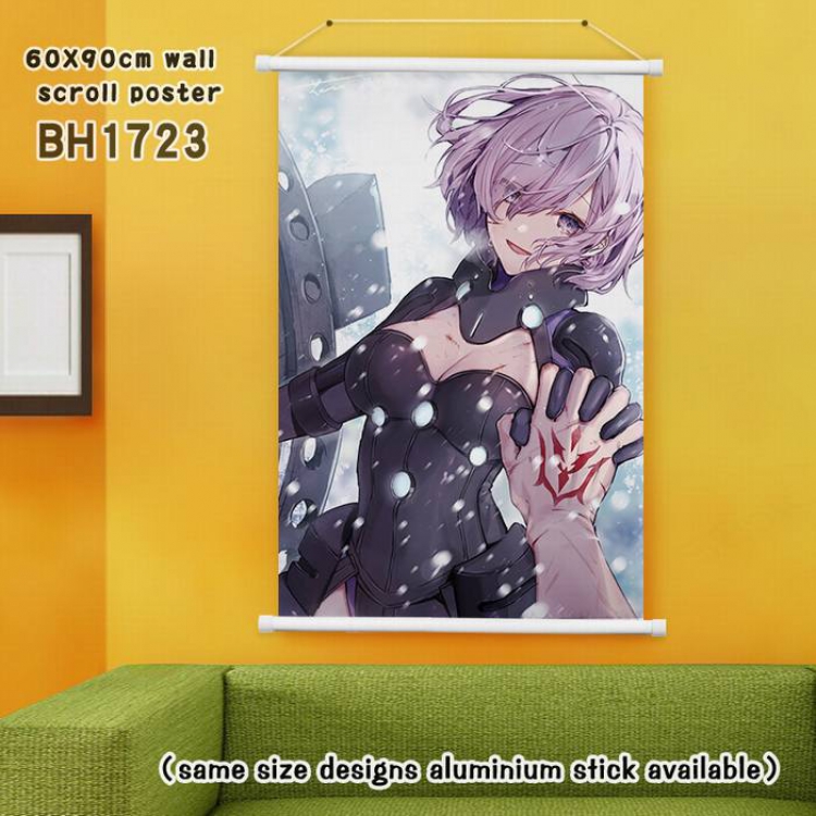 Fate grand order White Plastic rod Cloth painting Wall Scroll 60X90CM BH1723