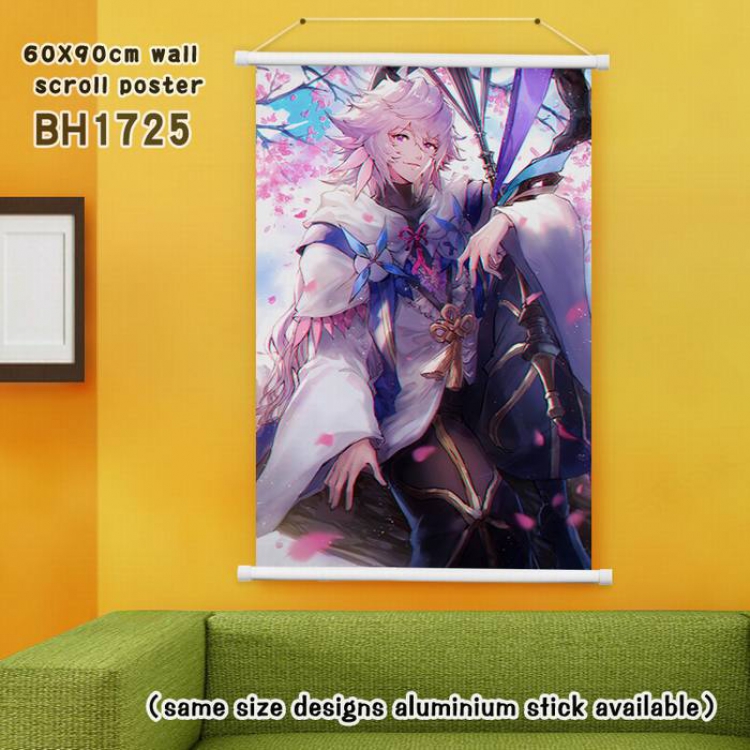 Fate grand order White Plastic rod Cloth painting Wall Scroll 60X90CM BH1725