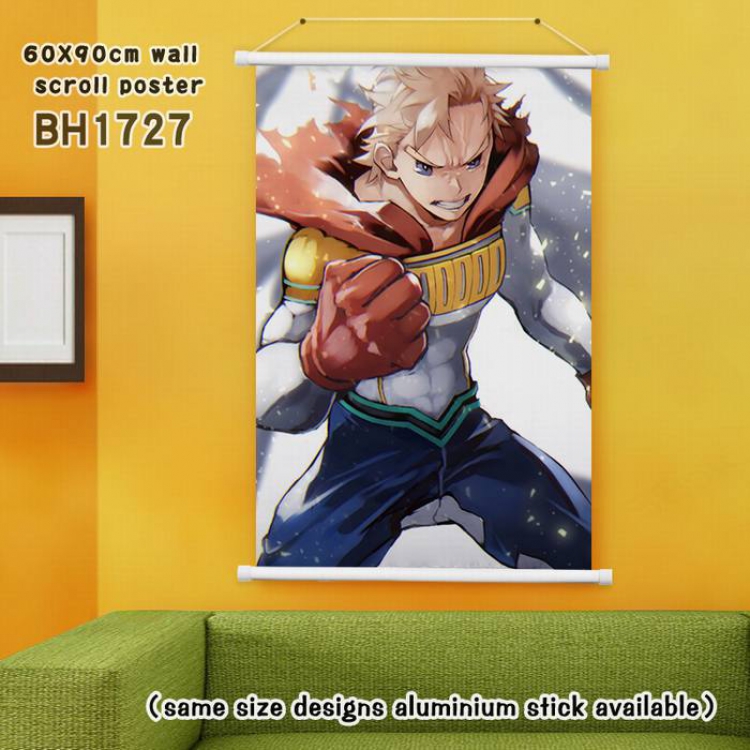 My Hero Academia White Plastic rod Cloth painting Wall Scroll 60X90CM BH1727