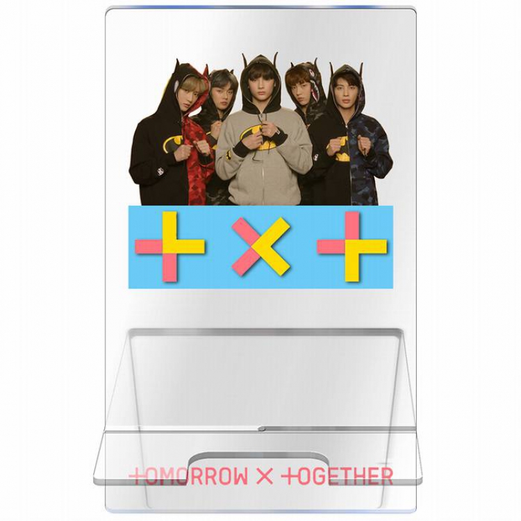 TXT Transparent acrylic mobile support bracket 13CM Style B