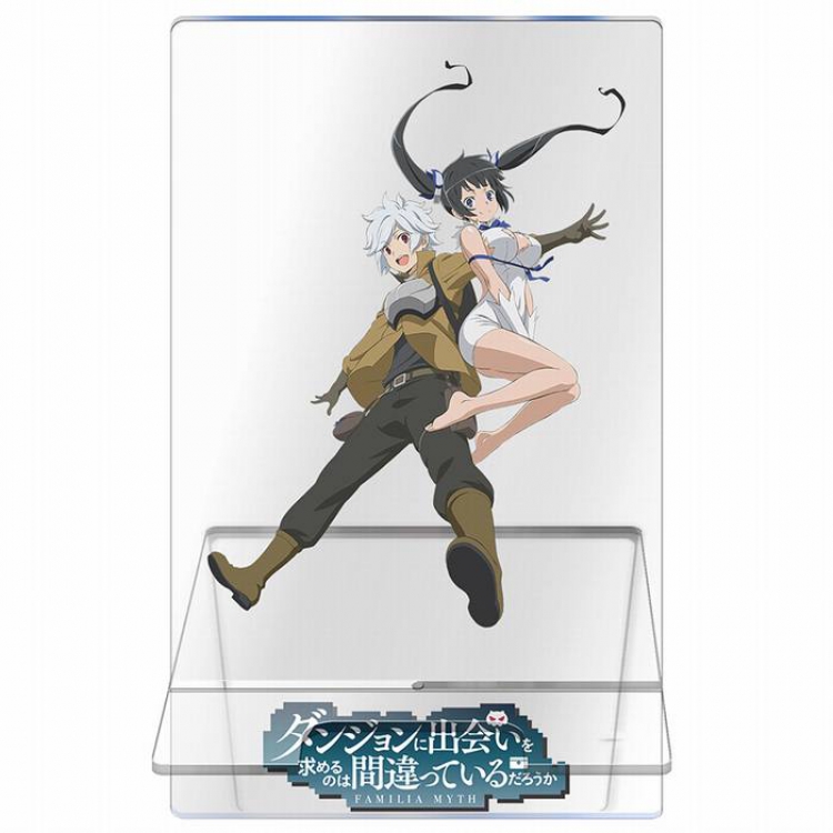 Is it wrong to try to Pick Up Girls in a Dungeon Transparent acrylic mobile support bracket 13CM Style B