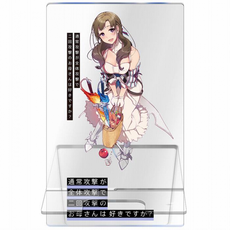 Do you love your mom and her two hit multi Target  attack？ Transparent acrylic mobile support bracket 13CM Style A