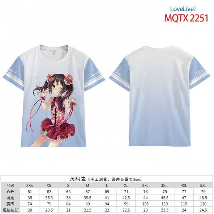 LoveLive!  Full color short sleeve t-shirt 10 sizes from 2XS to 5XL MQTX-2251