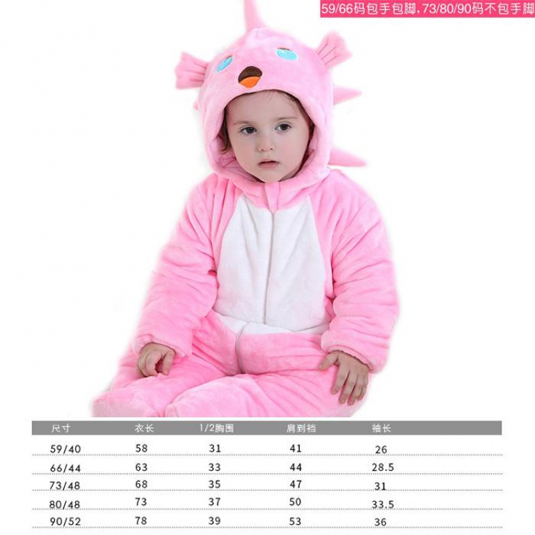 Kingdom of the Oceans-11 Cartoon zipper one-piece pajamas Book three days in advance price for 2 pcs