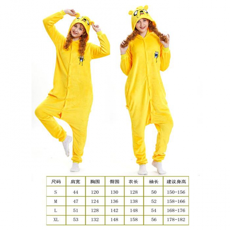 Cartoon Jack dog Yellow Flannel one-piece pajamas S M L XL Book three days in advance price for 2 pcs