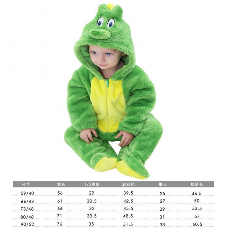 Cartoon animals Dinosaur Double-faced plush one-piece pajamas Book three days in advance price for 2 pcs