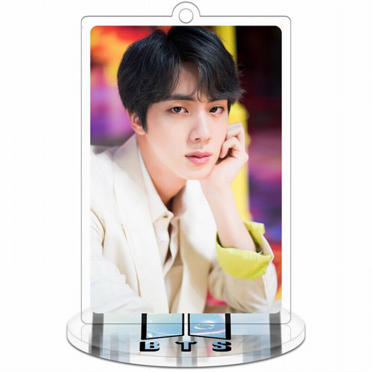 BTS Boy-with-Luv jin Rectangular Small Standing Plates acrylic keychain pendant 9-10CM