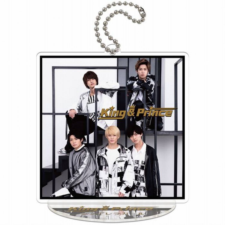 king&prince Square Standing Plates acrylic keychain pendant 9-10CM Style A