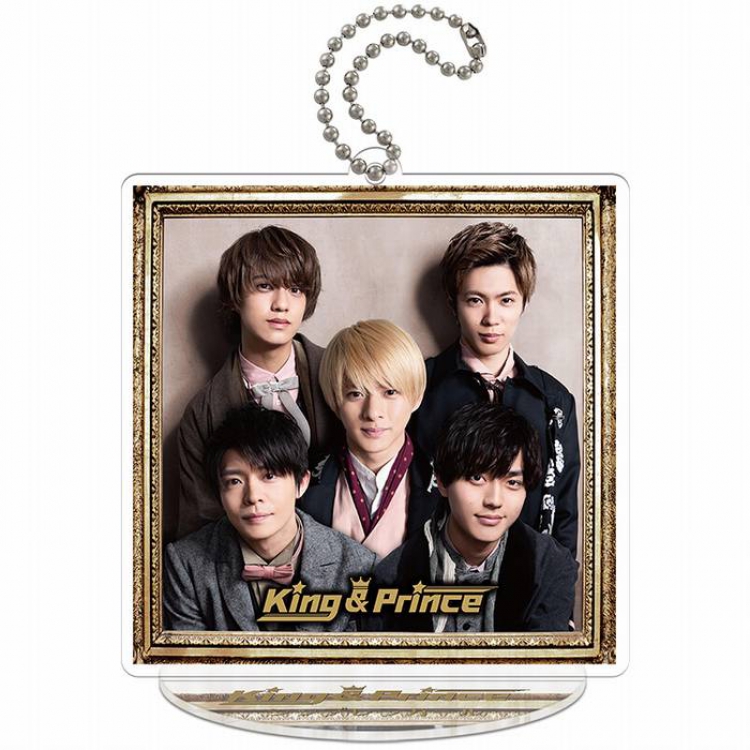 king&prince Square Standing Plates acrylic keychain pendant 9-10CM Style C