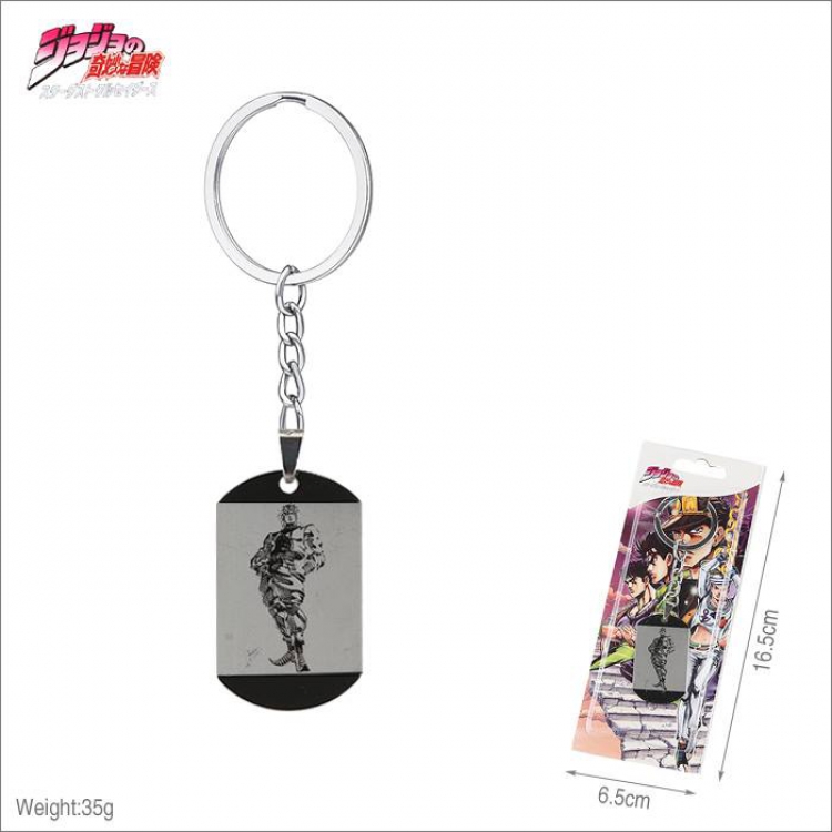 JoJos Bizarre Adventure-1 Stainless steel medal Keychain pendant price for 5 pcs