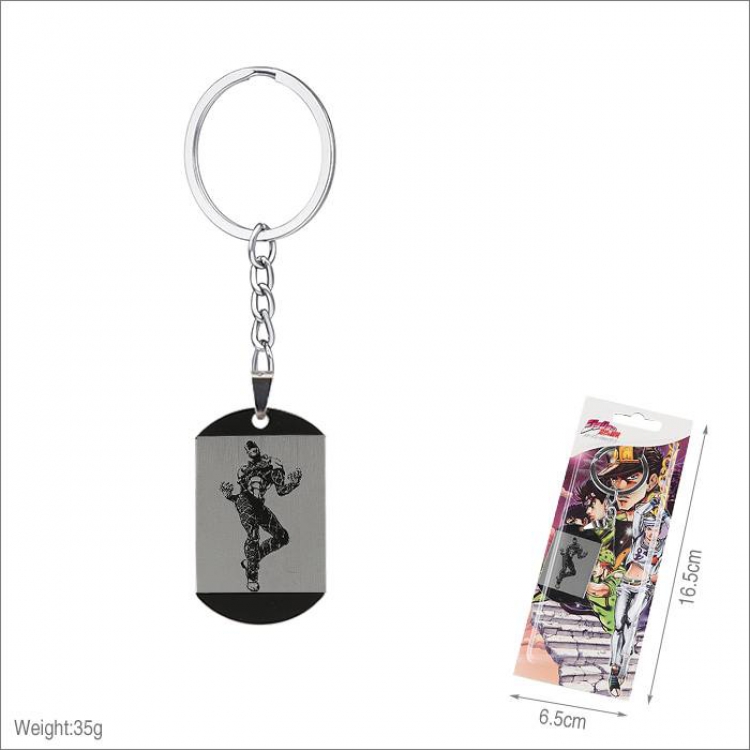 JoJos Bizarre Adventure-5 Stainless steel medal Keychain pendant price for 5 pcs