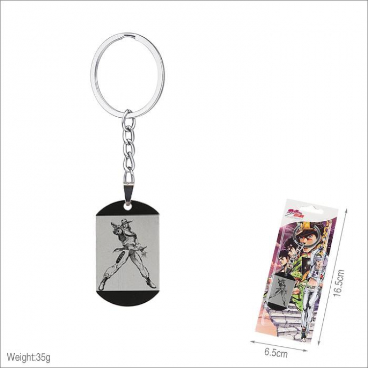 JoJos Bizarre Adventure-3 Stainless steel medal Keychain pendant price for 5 pcs