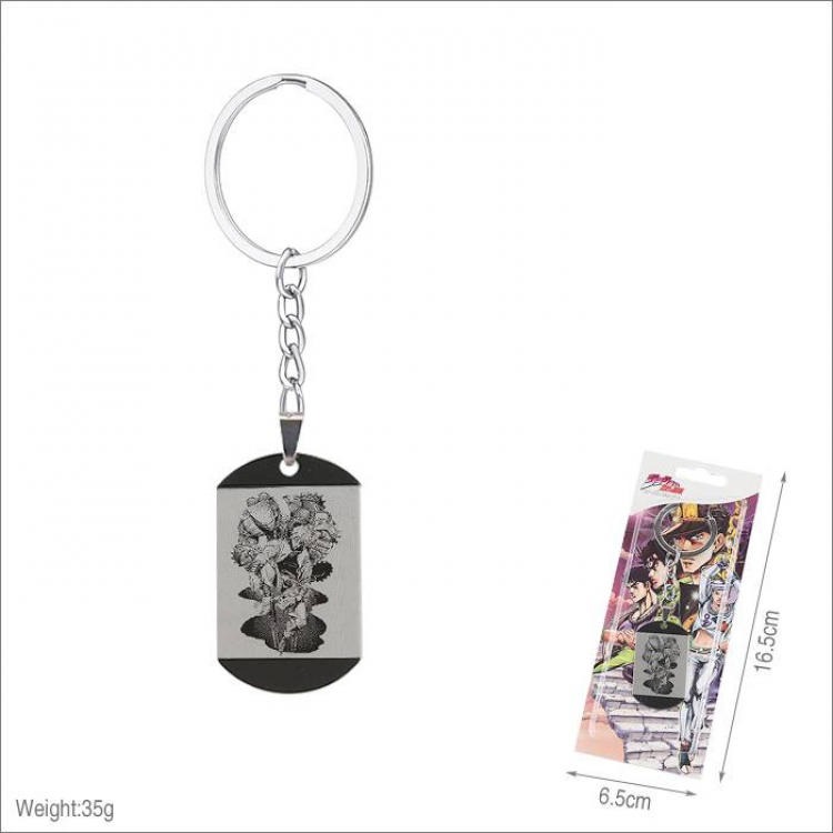 JoJos Bizarre Adventure-2 Stainless steel medal Keychain pendant price for 5 pcs