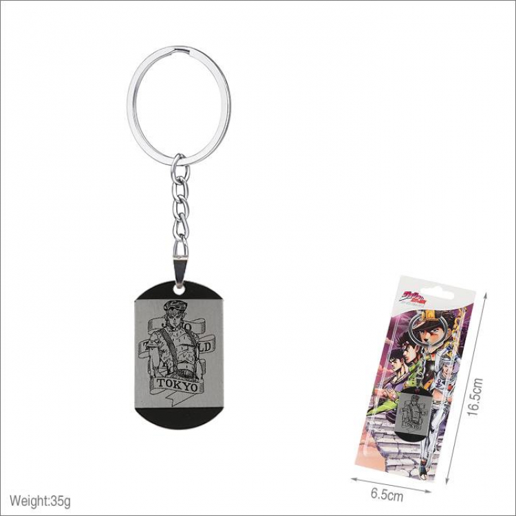 JoJos Bizarre Adventure-6 Stainless steel medal Keychain pendant price for 5 pcs