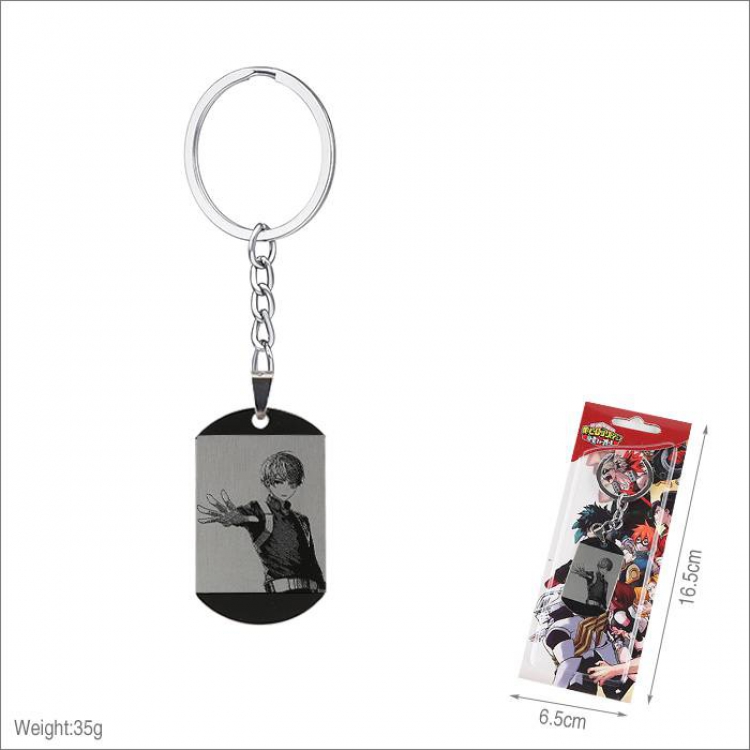 My Hero Academia-2 Stainless steel medal Keychain pendant price for 5 pcs