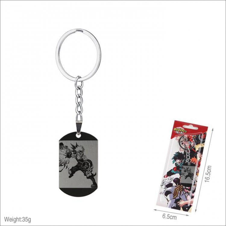 My Hero Academia-3 Stainless steel medal Keychain pendant price for 5 pcs