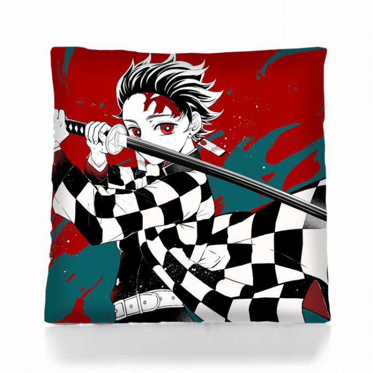 Demon Slayer Kimets-13 Square double-sided full color pillow pillow 45X45CM 500G
