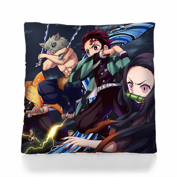 Demon Slayer Kimets-9 Square double-sided full color pillow pillow 45X45CM 500G