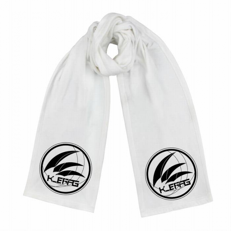 Arknights-2 White Double-sided water velvet impression scarf 170X34CM