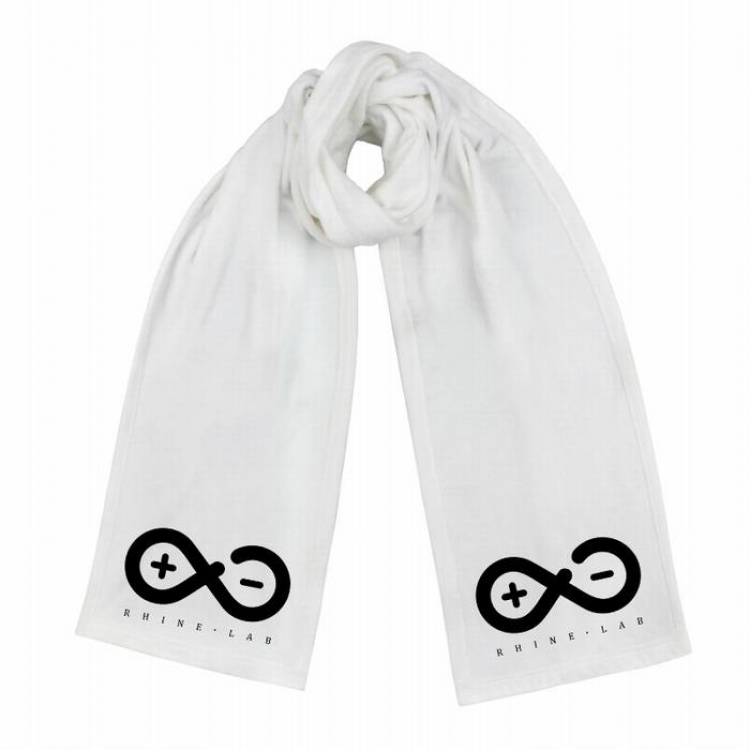 Arknights-4 White Double-sided water velvet impression scarf 170X34CM