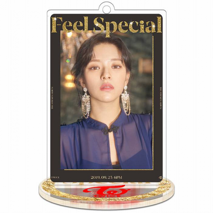 Twice Feel Special-Jeongyeon-3 Rectangular Small Standing Plates acrylic keychain pendant 8-9CM