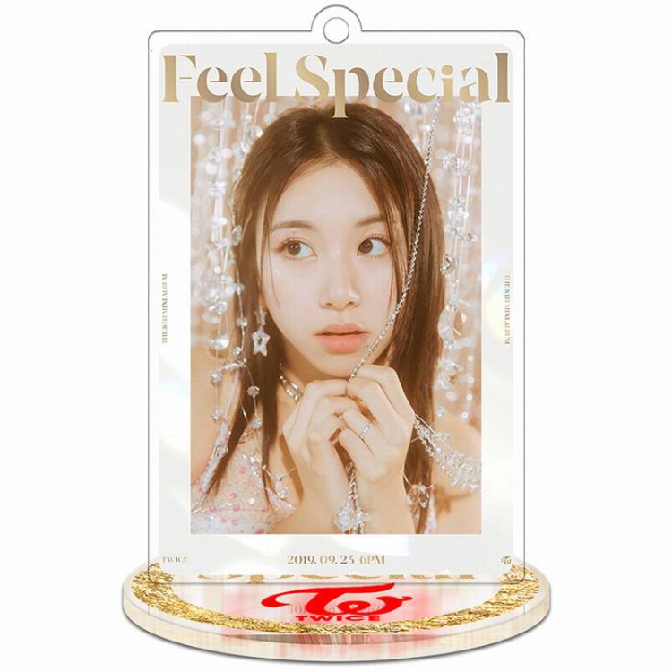 Twice Feel Special-Chaeyoung-2 Rectangular Small Standing Plates acrylic keychain pendant 8-9CM
