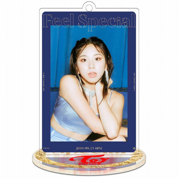 Twice Feel Special-Chaeyoung-1 Rectangular Small Standing Plates acrylic keychain pendant 8-9CM