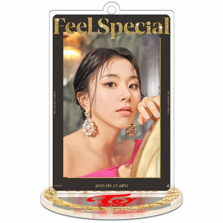 Twice Feel Special-Chaeyoung-3 Rectangular Small Standing Plates acrylic keychain pendant 8-9CM