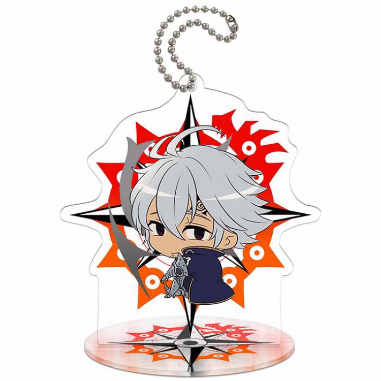 The Seven Deadly Sin-T1-10 Zeldris Q version Small Standing Plates Acrylic keychain pendant 8-9CM