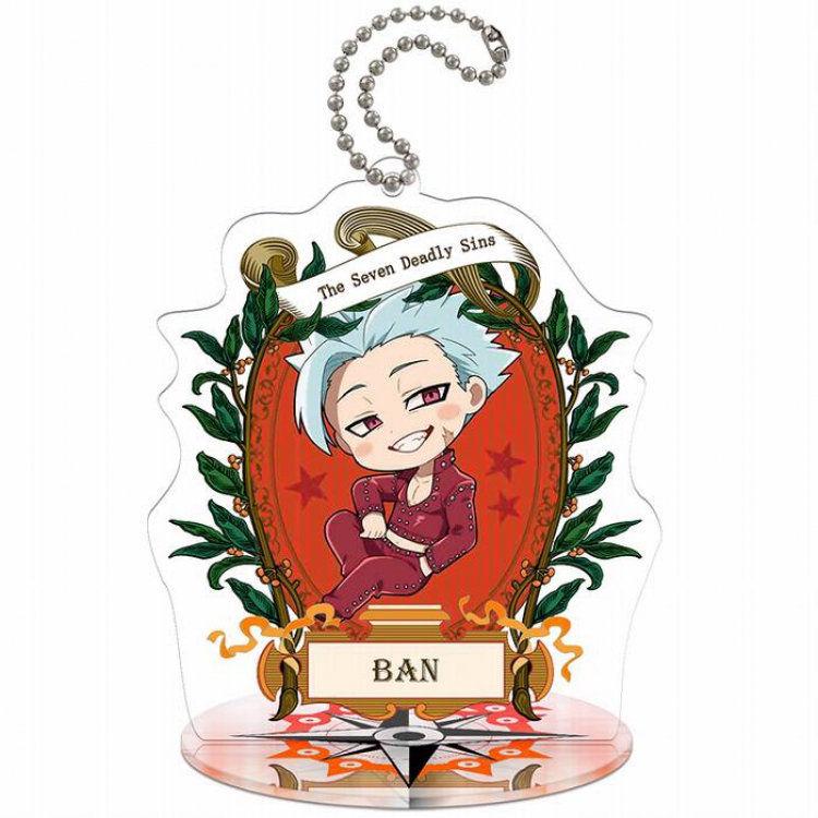 The Seven Deadly Sin-T2-Ban Q version Small Standing Plates Acrylic keychain pendant 8-9CM
