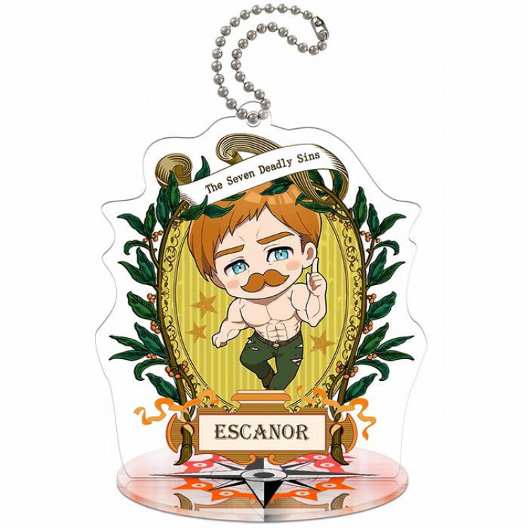 The Seven Deadly Sin-T2-Escanor Q version Small Standing Plates Acrylic keychain pendant 8-9CM